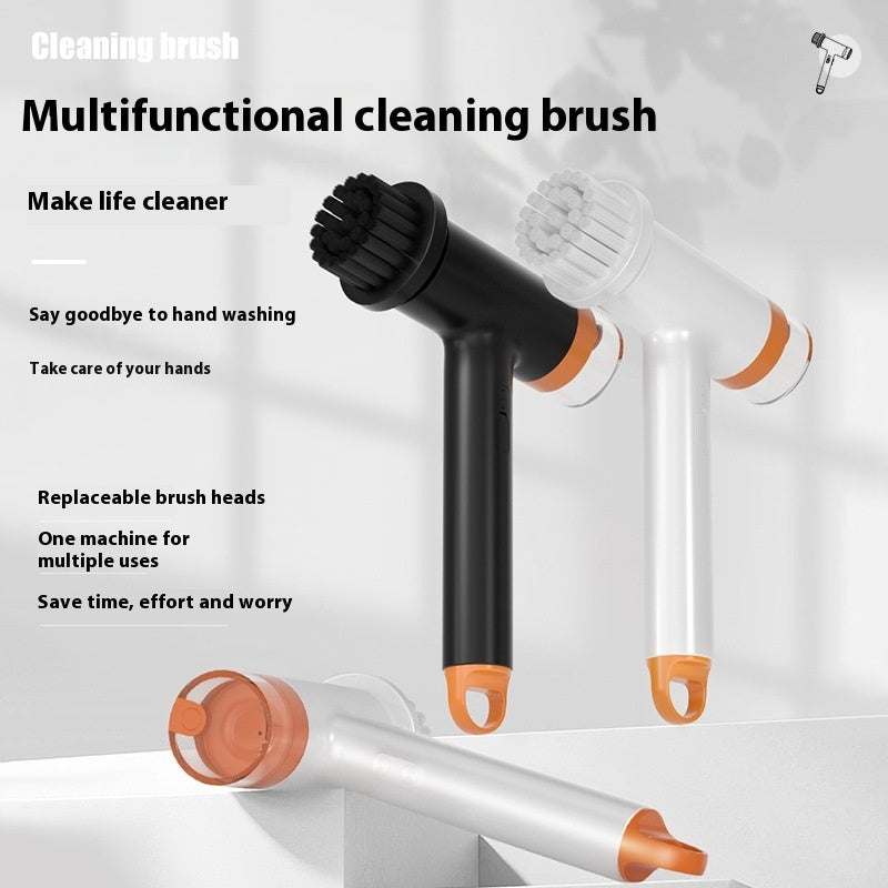Multi-Function Wireless Electric Cleaning Brush with Multiple Brush Heads