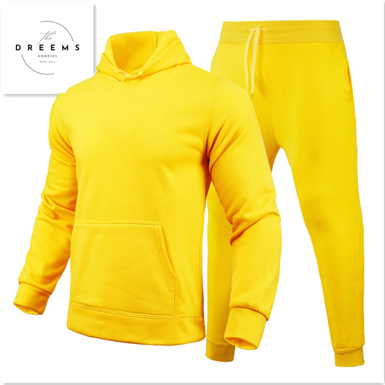 Men's Casual European Style Size Blank Solid Color Set