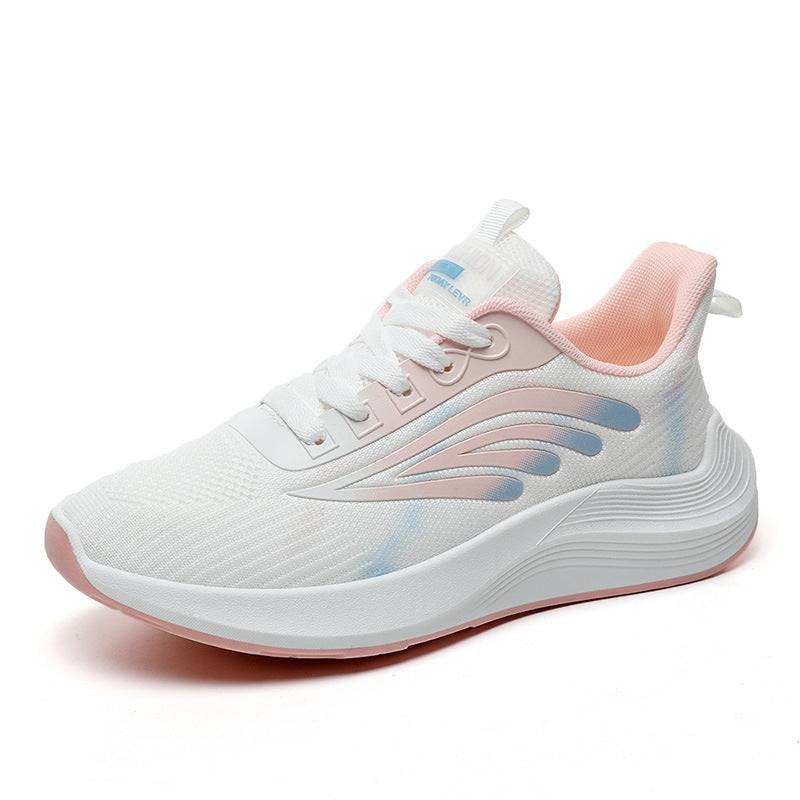Women's Fashion All-matching Mesh Surface White Shoes