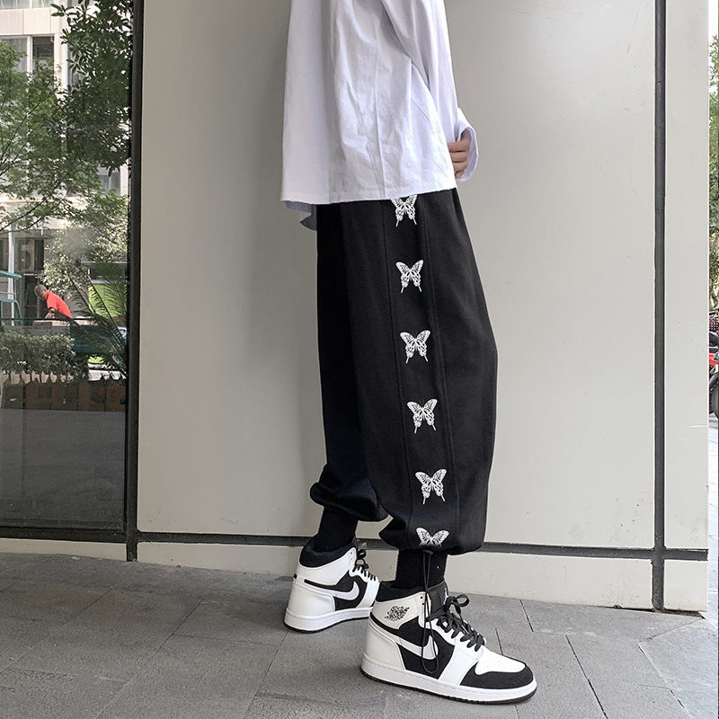 Men’s Printed Bouquet Casual Joggers – Fashion Street Style Pants