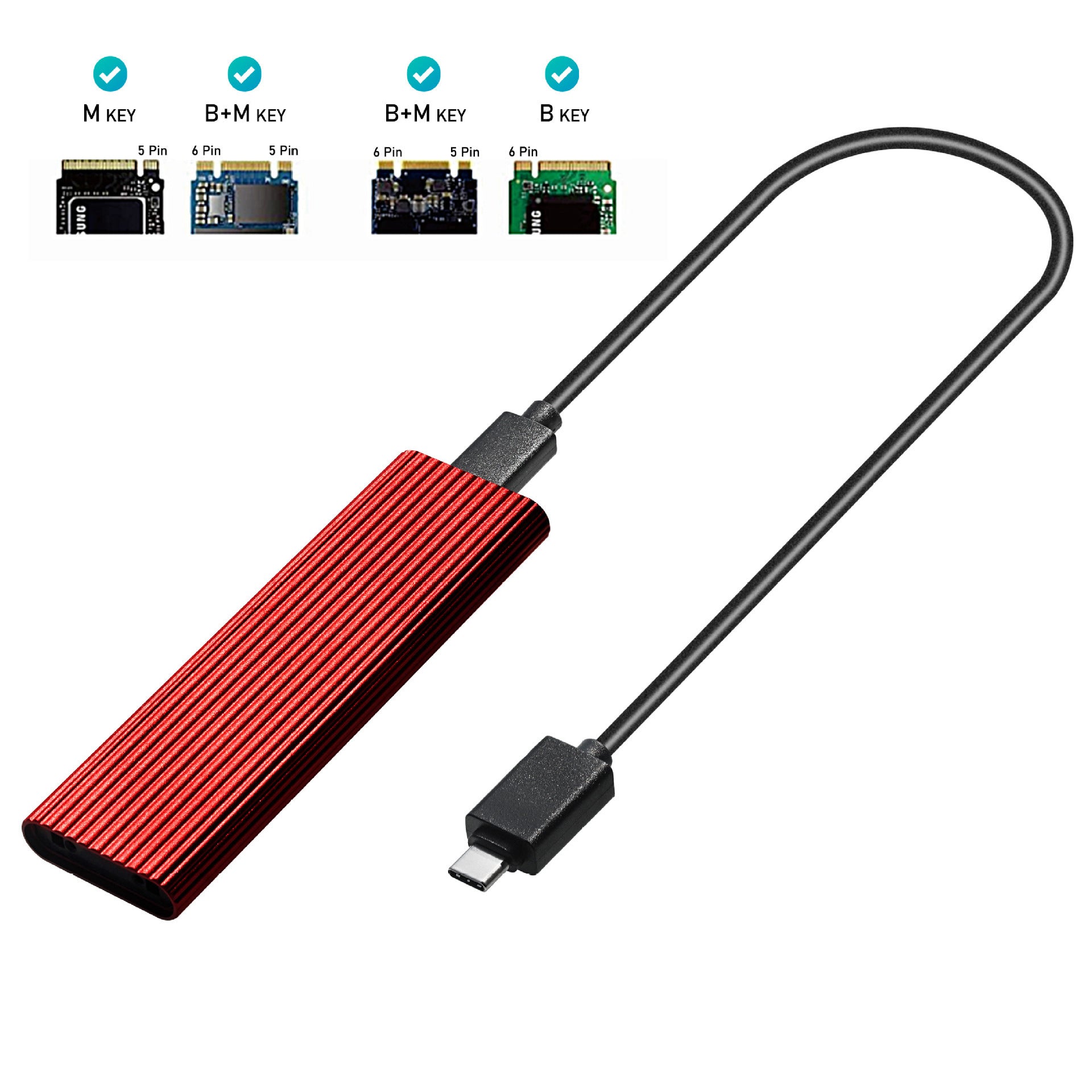 Dual Protocol Universal SSD Hard Disk Enclosure – Versatile Storage