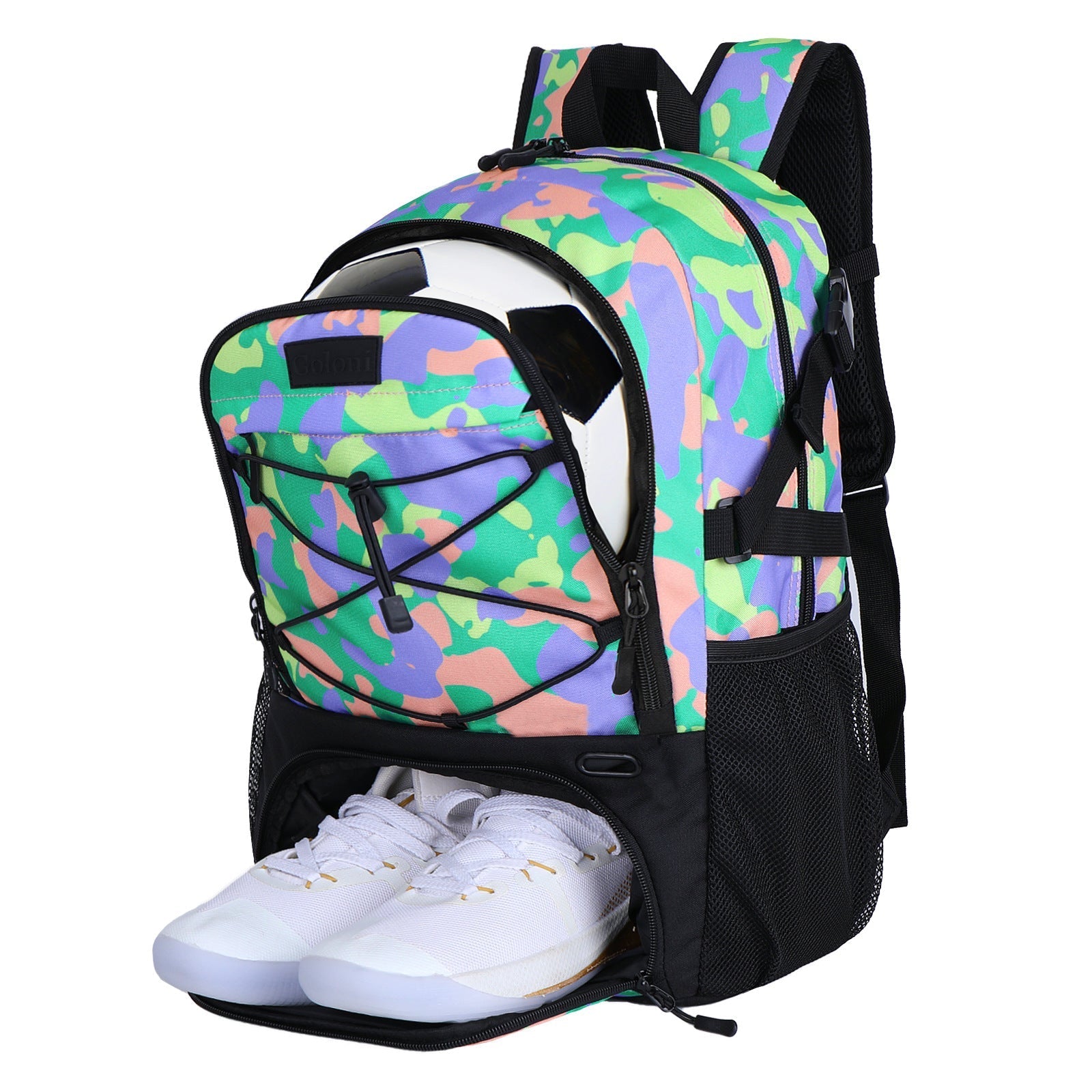 Unisex Polyester Training Backpack Tie Dye One Size