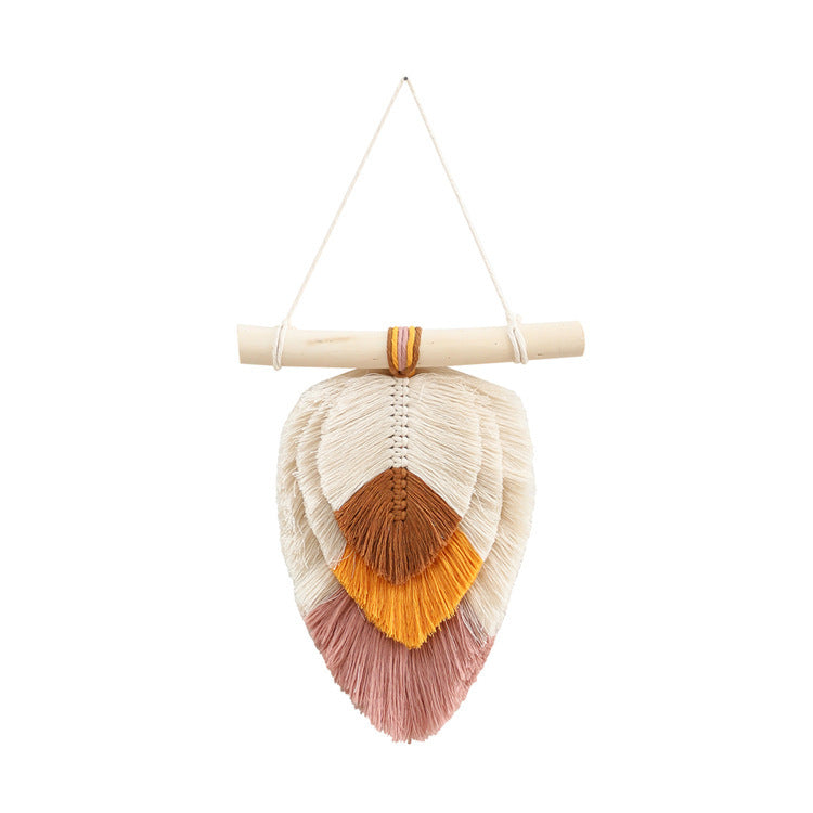 Home Nordic Room Ornament Leaves Hand-woven