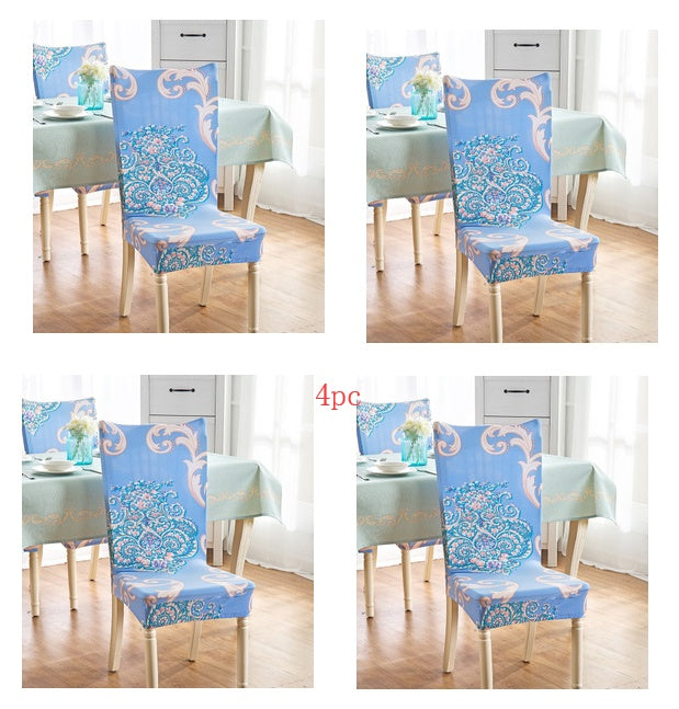 Elastic Siamese Solid Color Stretch Office and Hotel Chair Cover