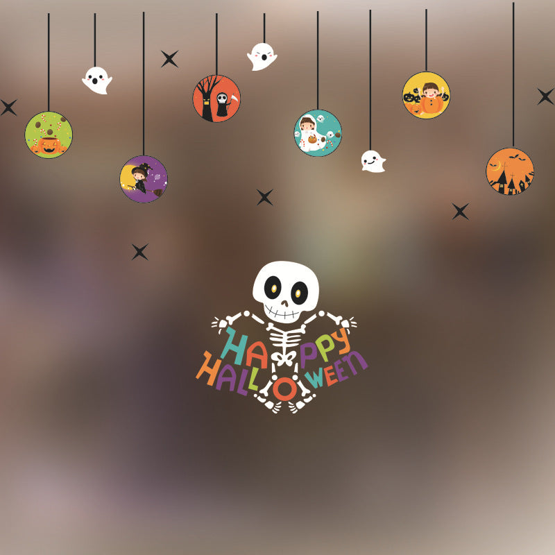 Halloween Decoration Kindergarten Stickers Glass Door