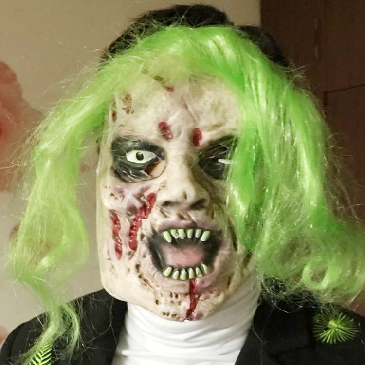 Halloween Zombie Mask – Scary Horror Headgear for Cosplay and Costume Parties