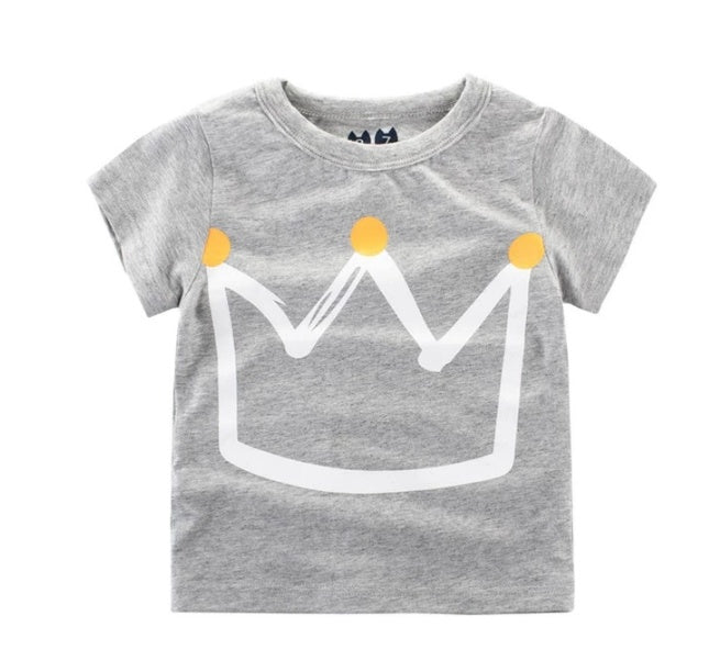 Kids Short Sleeve Korean Cotton Blend Tee Regular Fit