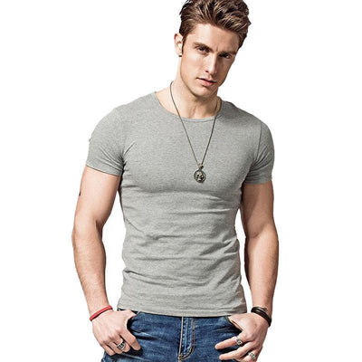 Men's Slim Fit Polyester Bamboo Fabric Breathable T Shirt