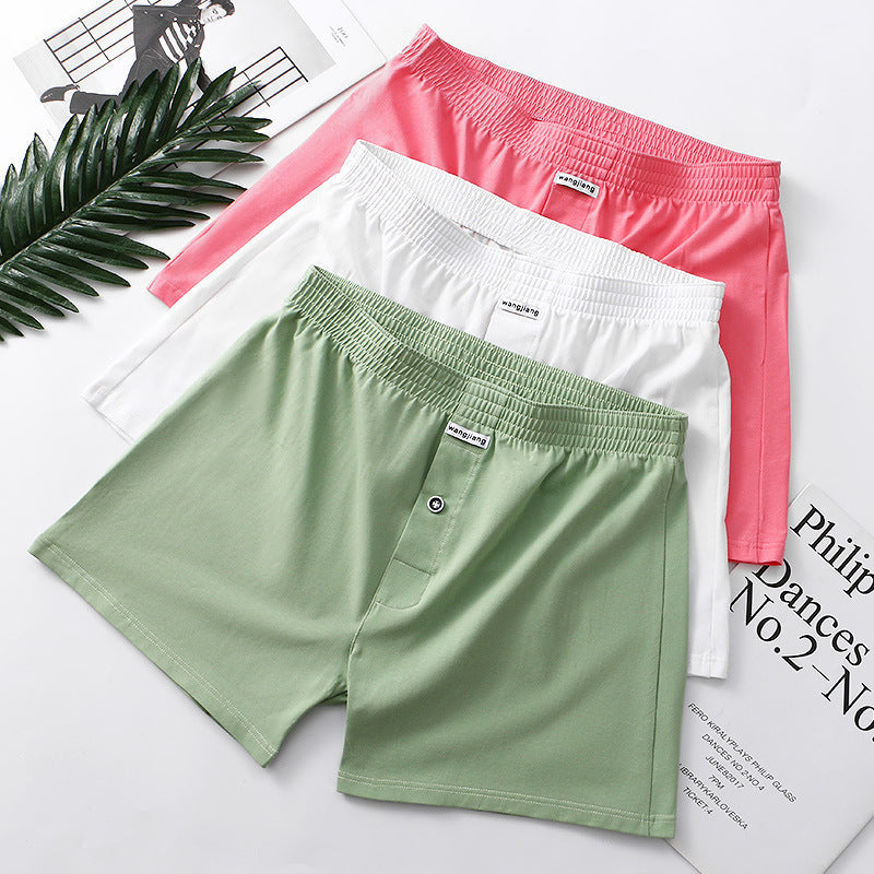 Cotton Men's Boxers Can Be Worn Outside And Breathable