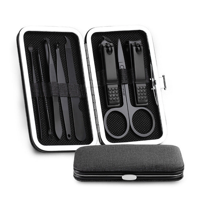 Manicure Nail Clipper Set – 8pcs Professional Grooming & Care Tools