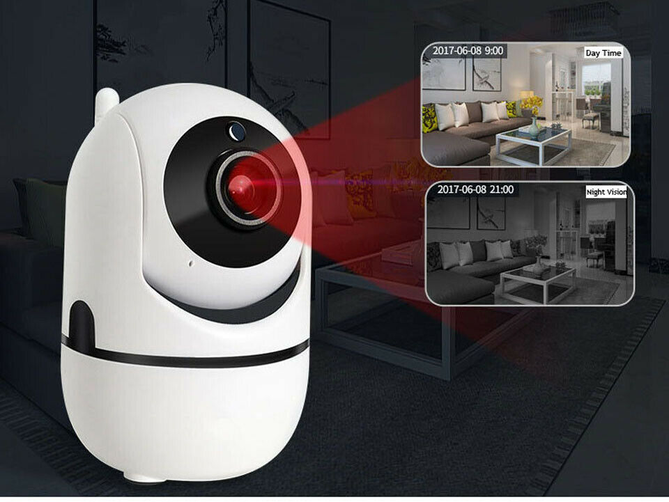 WiFi Wireless CCTV IP Camera – 1080P HD Night Vision Home Security Monitor with 360° Pan & Tilt