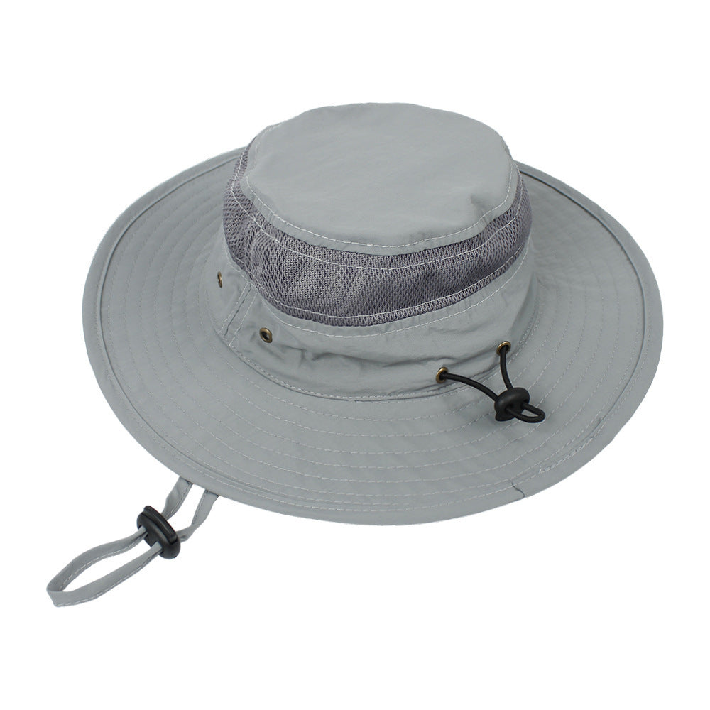 Children's Sunshade New Mesh Stitching Outdoor Fisherman Hat