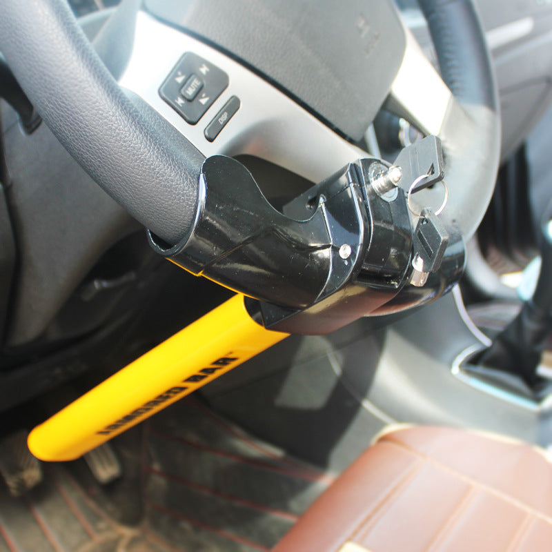 T-shaped car steering wheel lock