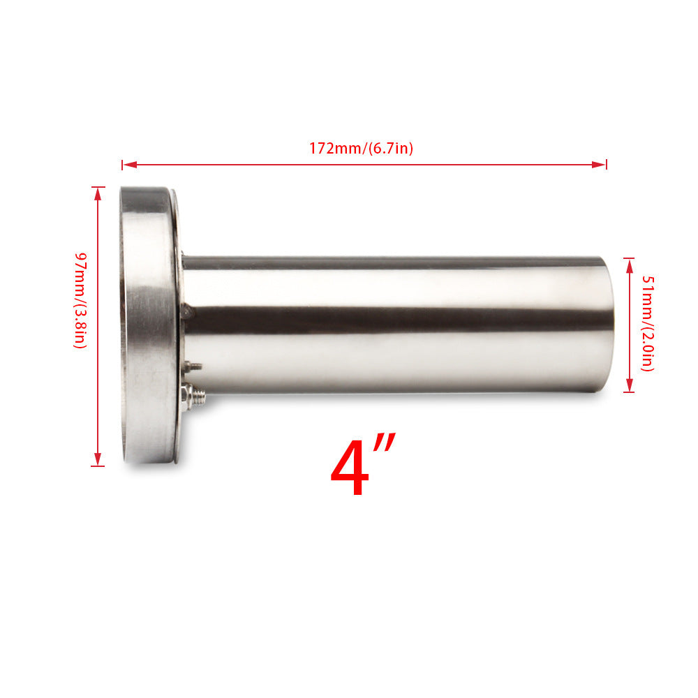 Car Universal Exhaust Pipe Silencer Adjustable 304 Stainless Steel