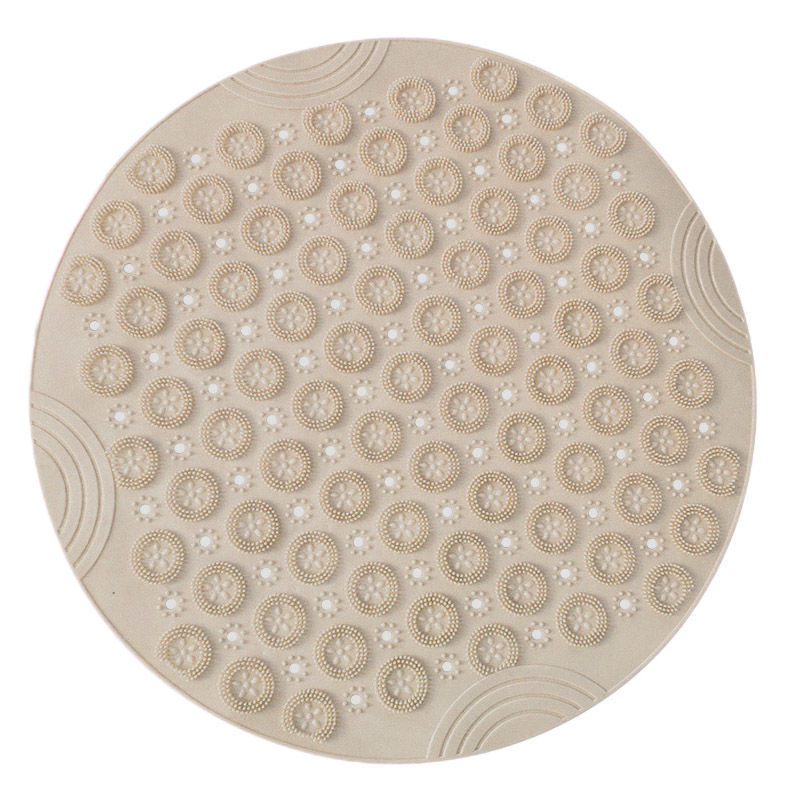 Anti-Slip Round Shower Mat – Drain Hole & Massage Center