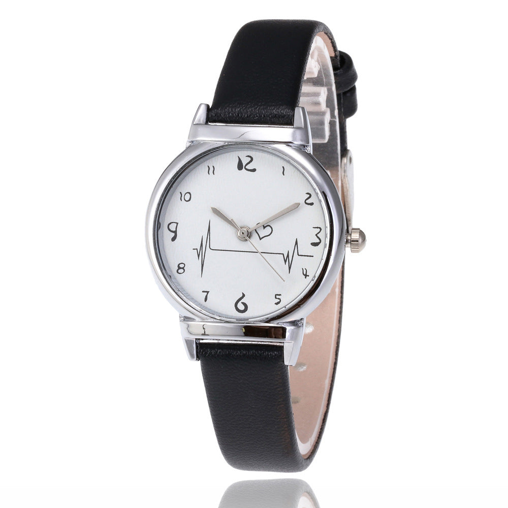 ECG Digital Surface Women's Belt Simple Fashion Trend Quartz Watch