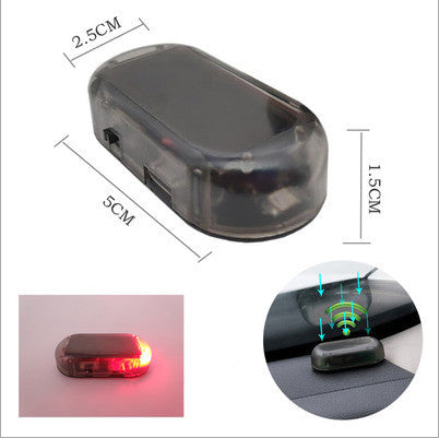 Solar Anti-Theft Warning Light – Simulation LED Flashing Car Security Lamp