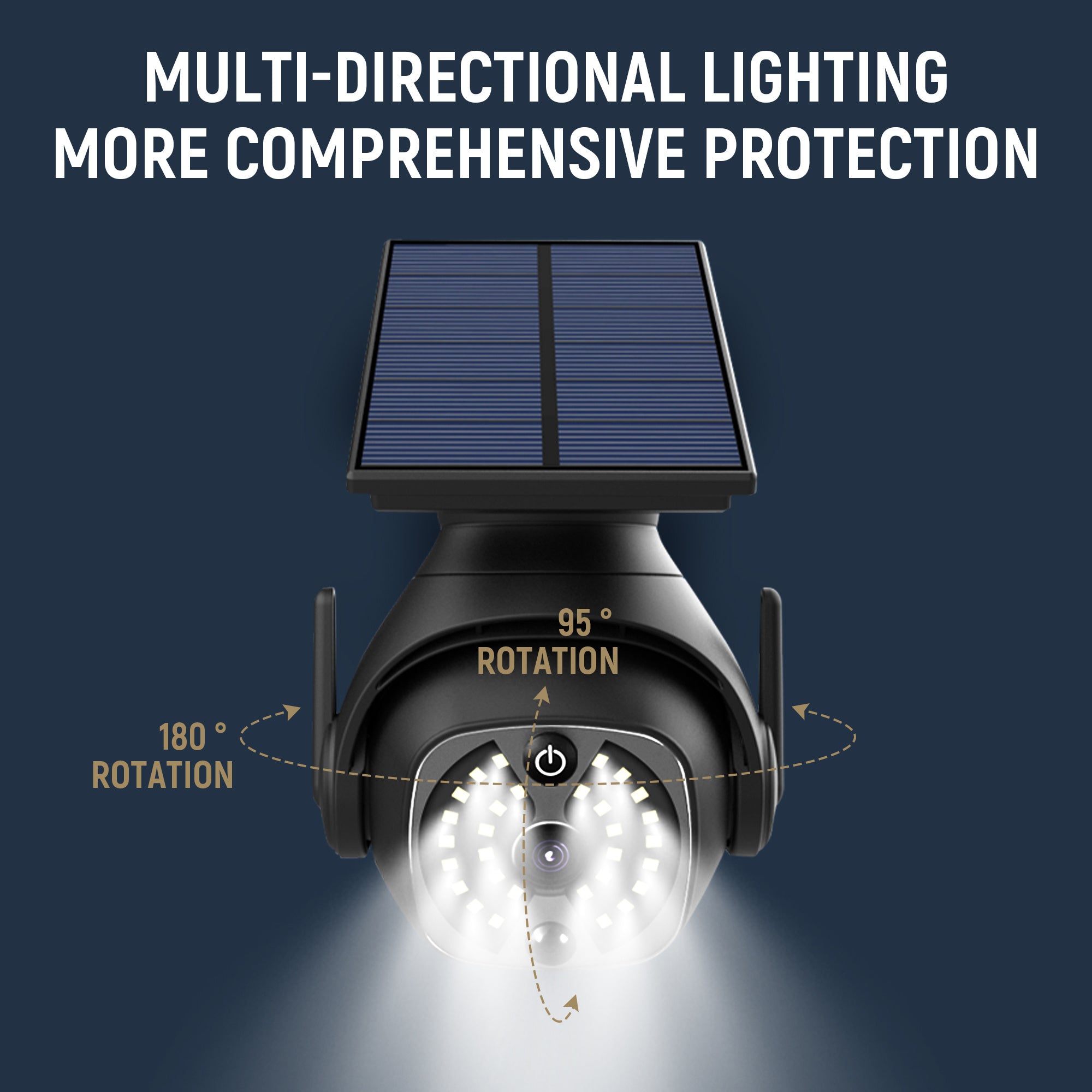 Solar Powered Outdoor Courtyard Light – Waterproof Human Sensing Solar Wall Lamp for Balcony & Street Lighting
