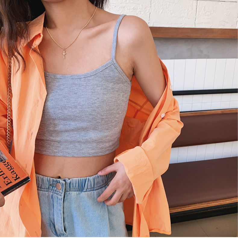 Slim-fit Camisole Vest Women's Outer Wear Short Top