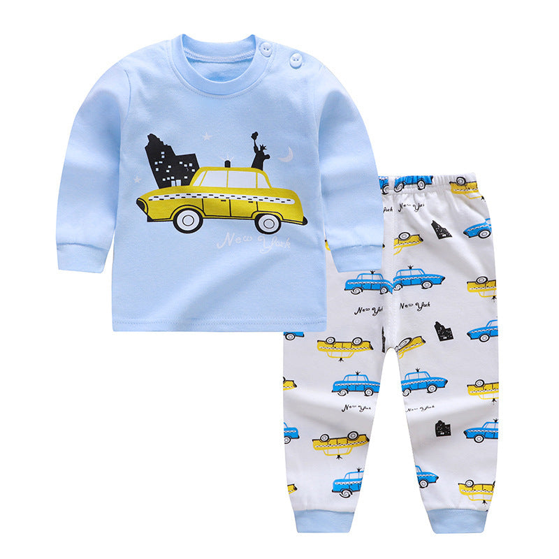 Boys And Girls, Infants Autumn Clothes And Long Trousers Home Service