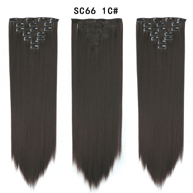 16 Card Seven-piece Hairpiece Clip Wig Beauty Chemical Fiber Wig Set Hair Extension