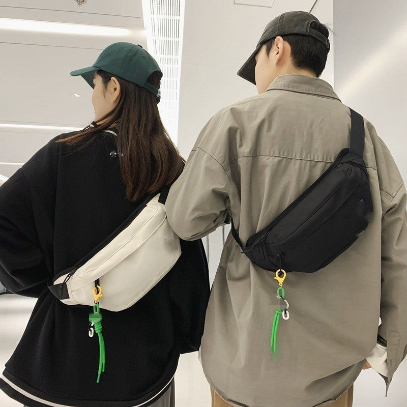 Men's Chest Bag Pattern Solid Color