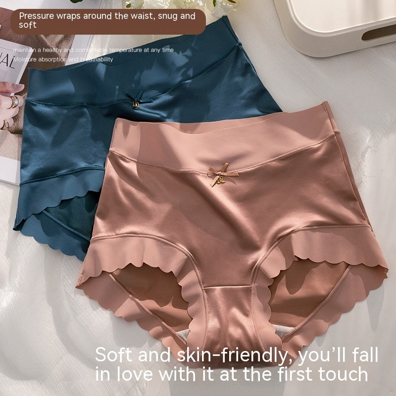 Women’s Seamless Satin ‘Ice Silk’ Underwear – Glossy Finish