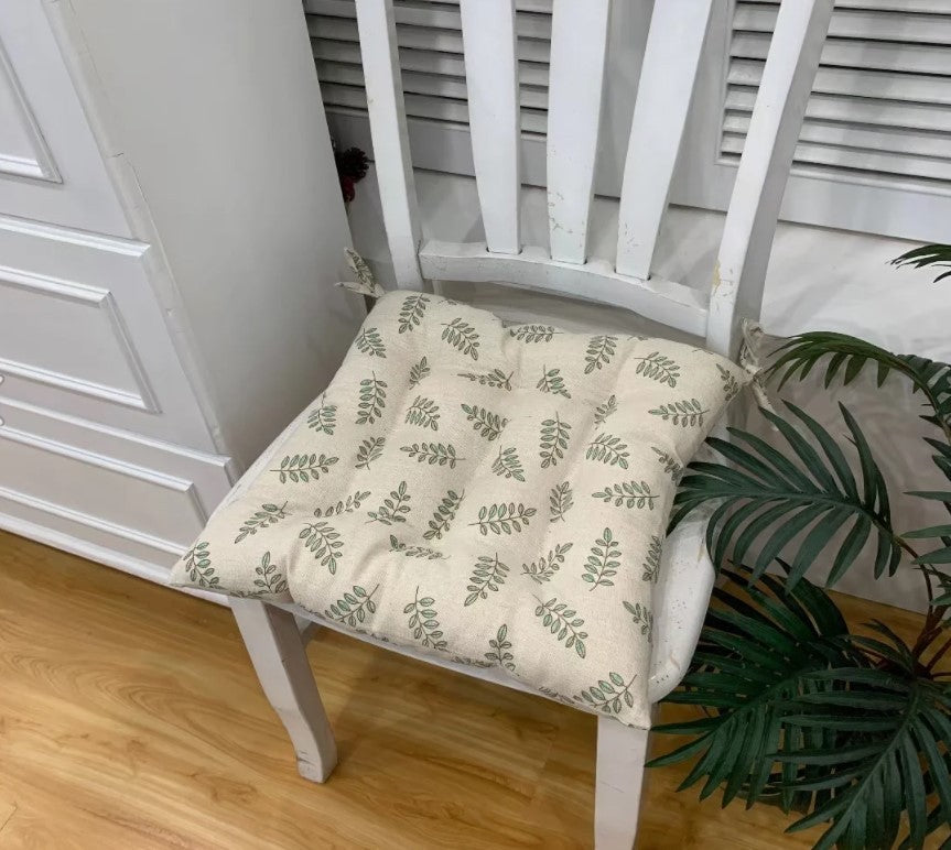 Home Thickened Seat Cushion With Non-slip Straps