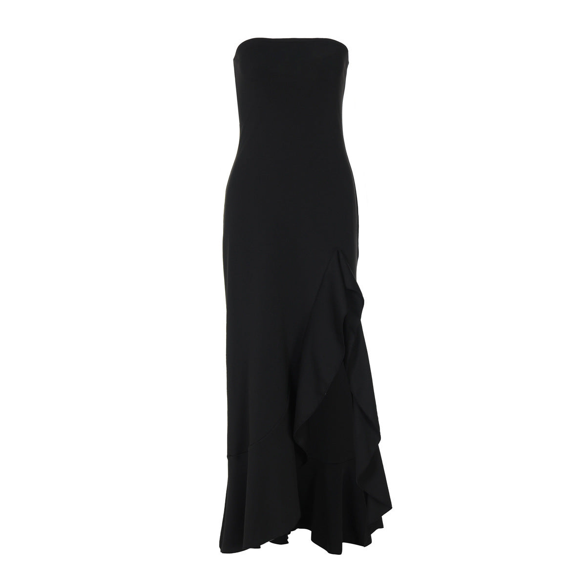 Sexy Split Maxi Dress Tube Top Temperament Women's Dress