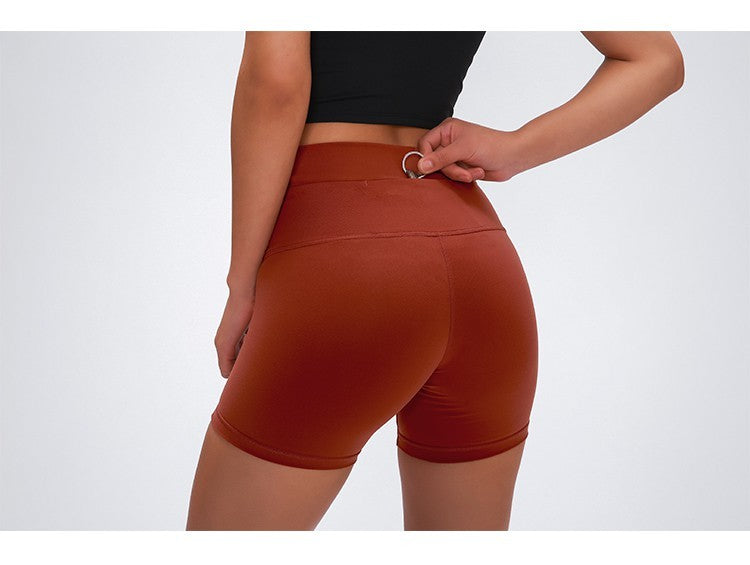 High-Waist Hip-Lifting Sports Shorts – Women's Tight Fit Fitness Pants