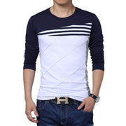 Men's Colorblock T Shirt With Combed Cotton And Viscose