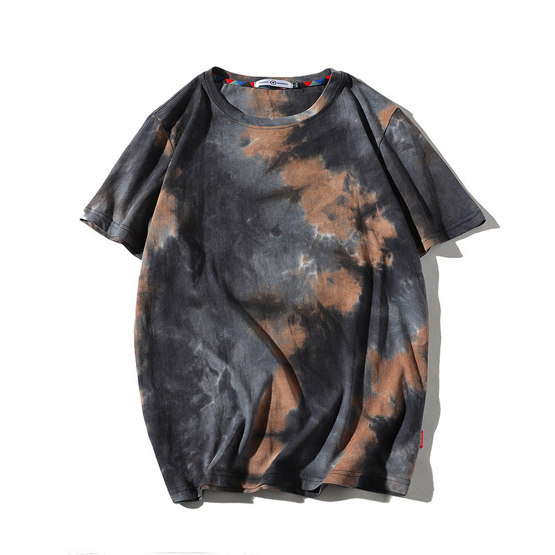 Printed T-Shirt Hong Kong Style Loose Large Size Thin Casual T-Shirt Undershirt