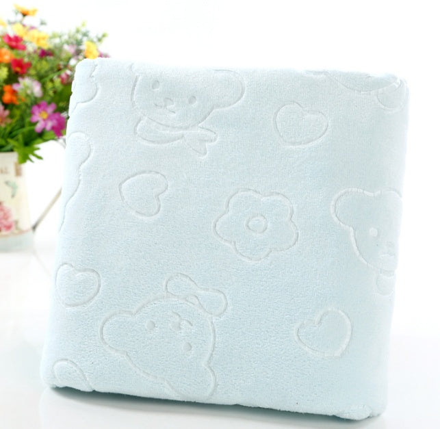 Cartoon Bear Kids’ Large Microfiber Bath & Beach Towel – Absorbent & Soft