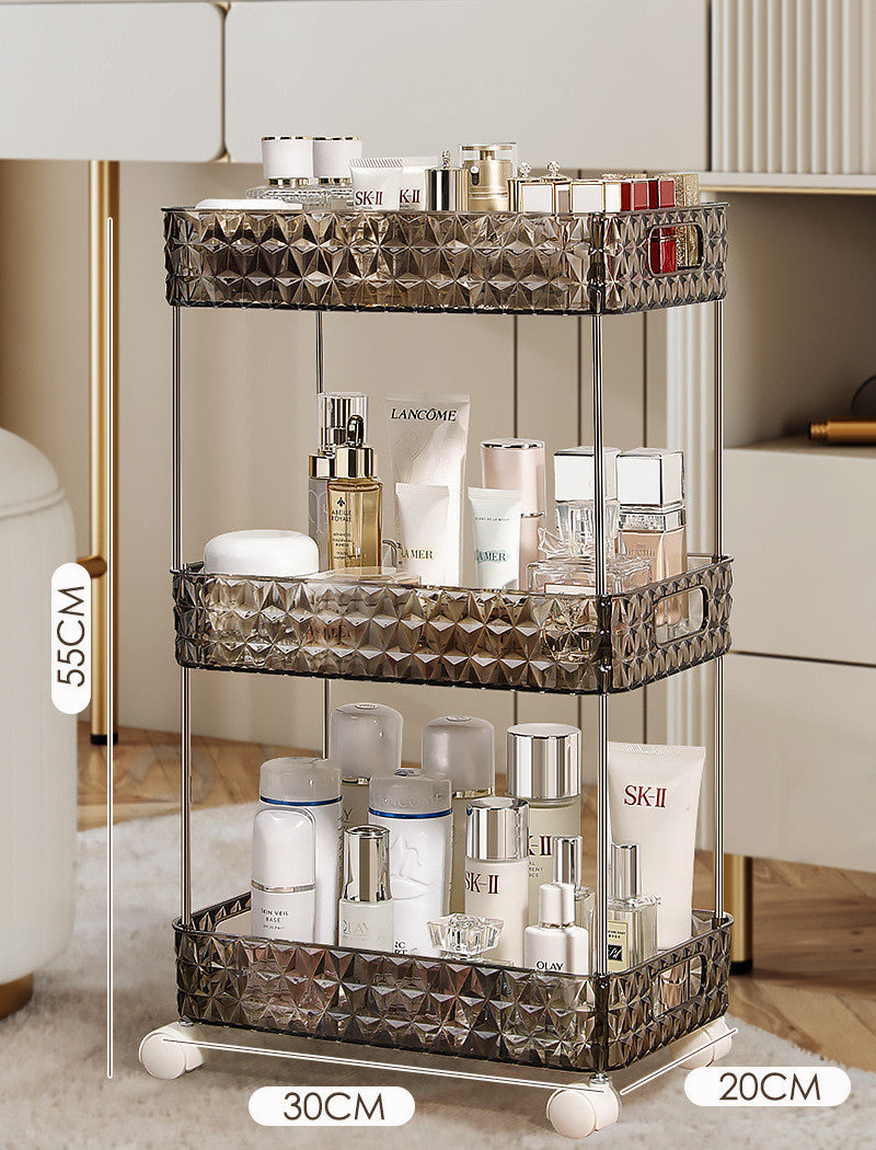 Light Luxury Bathroom Floor Trolley – Mobile Gap Storage Rack