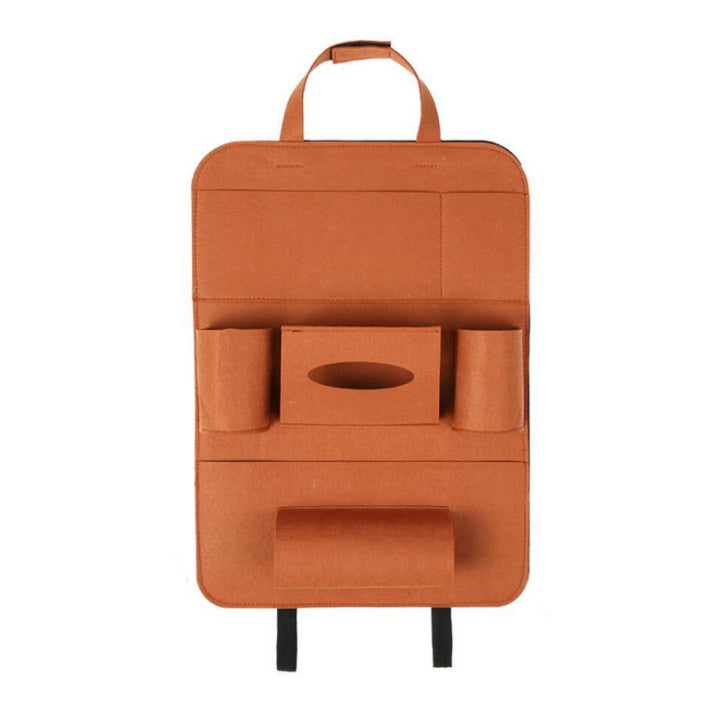 Car Backseat Organizer – Multi-Pocket Wool Felt Storage Bag for Vehicle Accessories