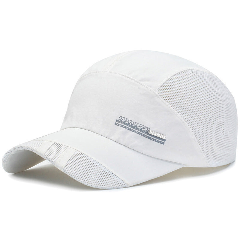 Bask in a baseball net cap