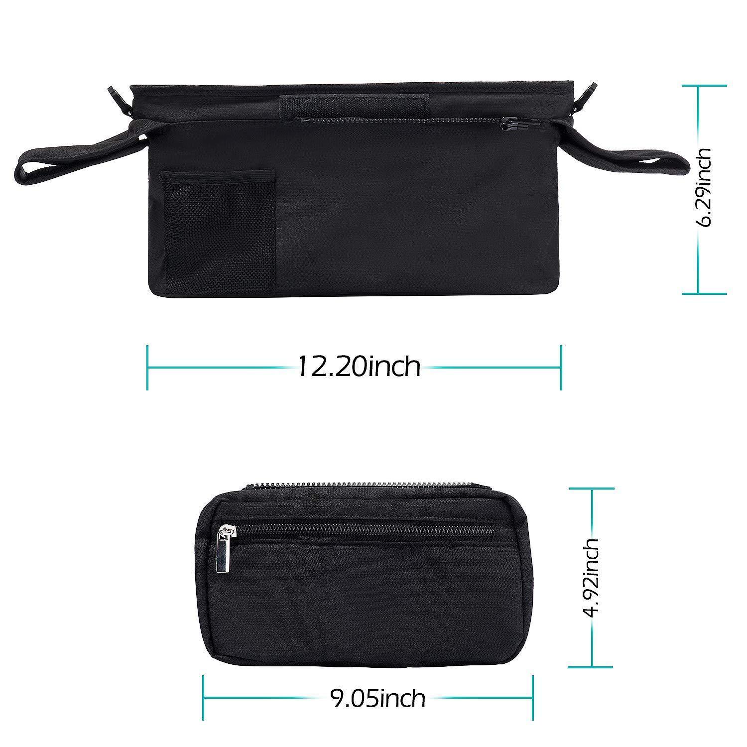 Waterproof Stroller Organizer Bag – Universal, Cup Holders