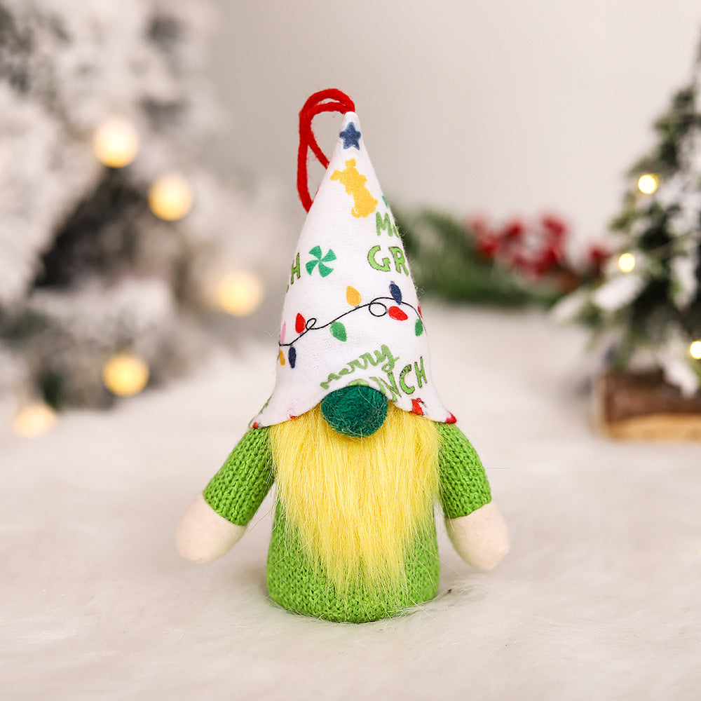 Forest Man Luminous Pendant Christmas Decorations Faceless Doll Doll