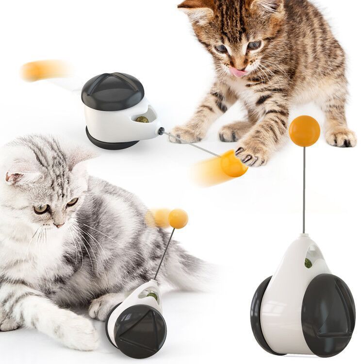 Electric Automatic Lifting Motion Interactive Cat Teaser Ball