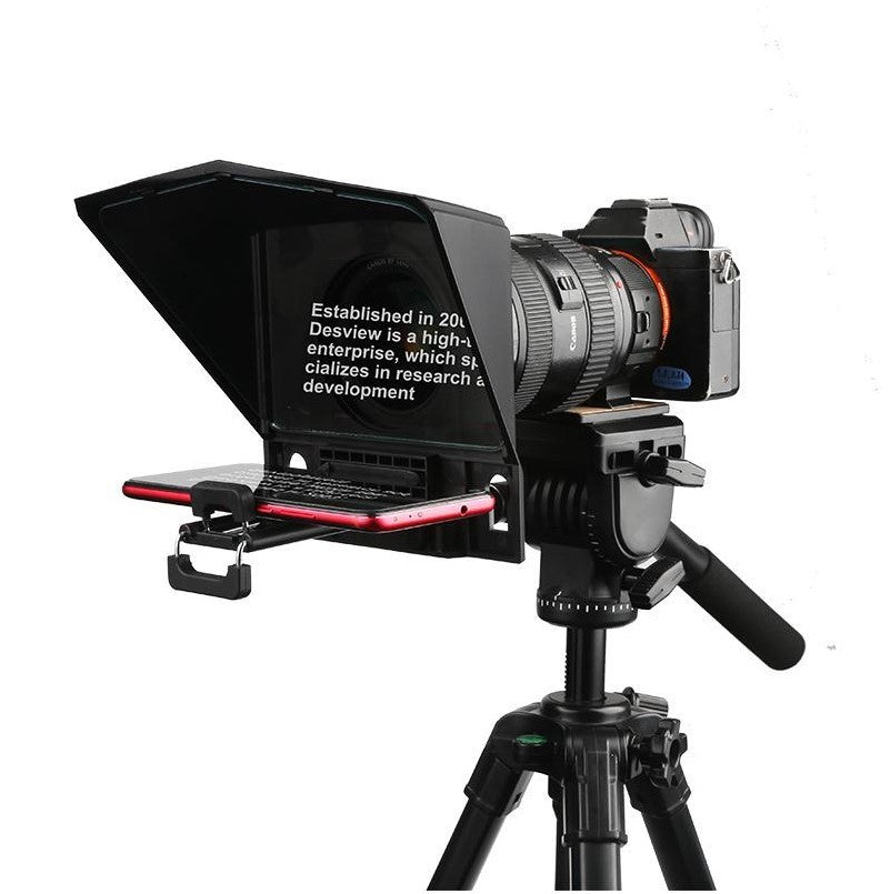 Portable Smartphone Teleprompter – Mini Phone Prompter for Video & Live