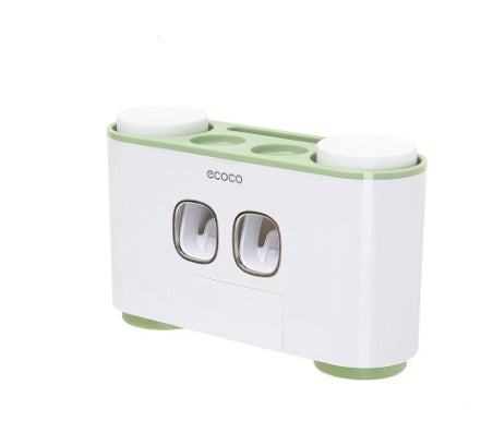 Toothpaste & Toothbrush Holder with Storage Box – Bathroom Organizer
