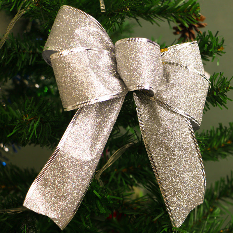 Christmas Tree Ribbon Bows Decorative Straps for Holiday Crafts