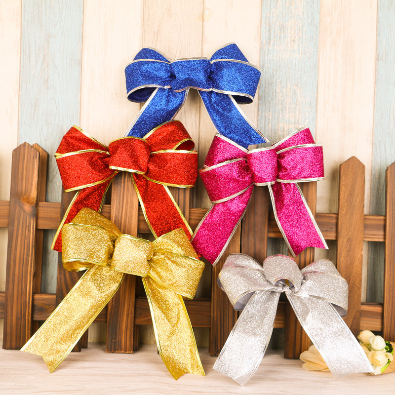 Christmas Tree Ribbon Bows Decorative Straps for Holiday Crafts