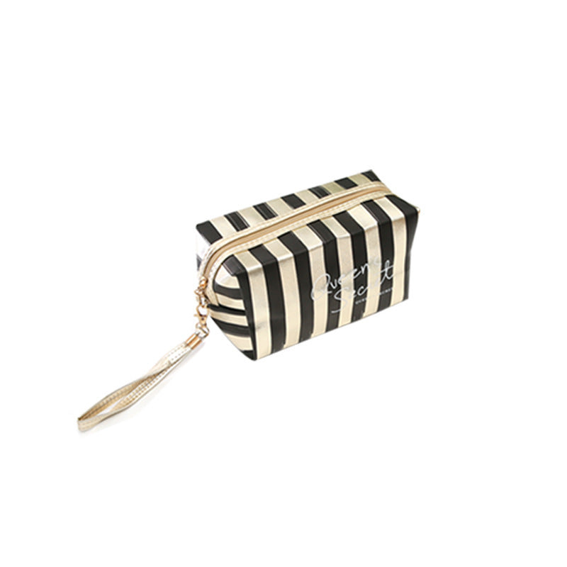 Phnom Penh Striped Makeup Bag – Travel Cosmetic Organizer