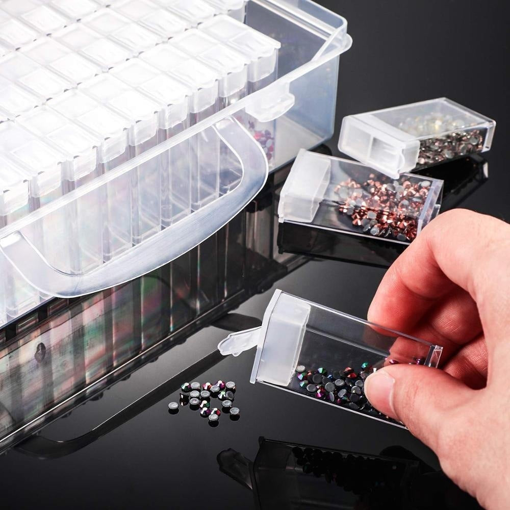 Rectangular Bottled Diamond Painting Embroidery Box Storage Box