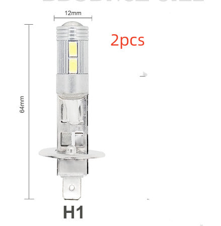 H3/H1 LED Car Fog Light Bulbs – High Brightness Auto Front Lamp