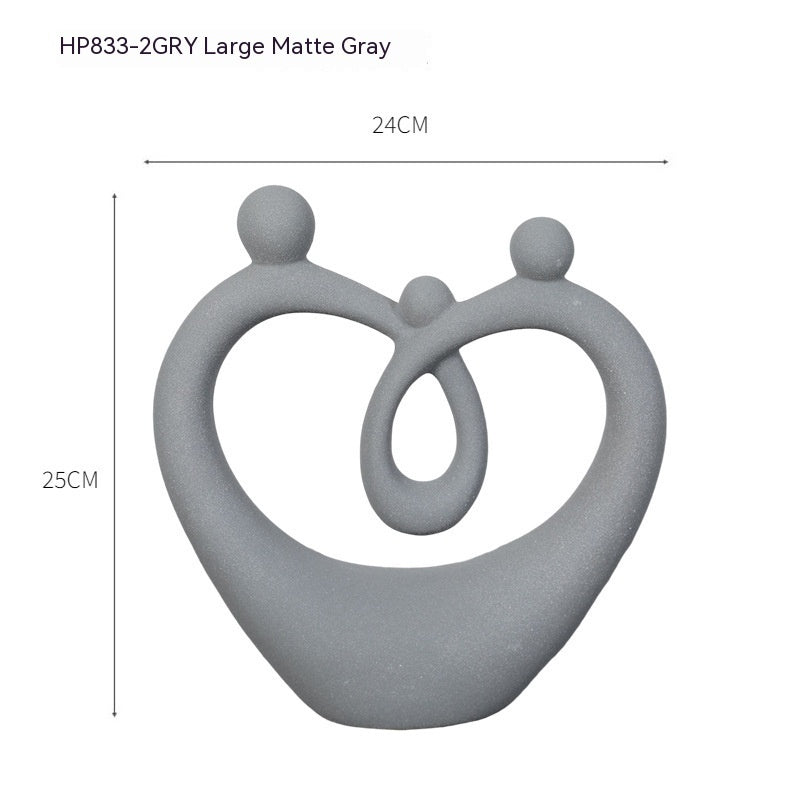 Home Creative Minimalistic Abstraction Couple Decoration