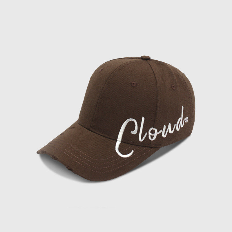 Minimalist All-match Personalized Embroidery Sunshade Comfortable Peaked Cap