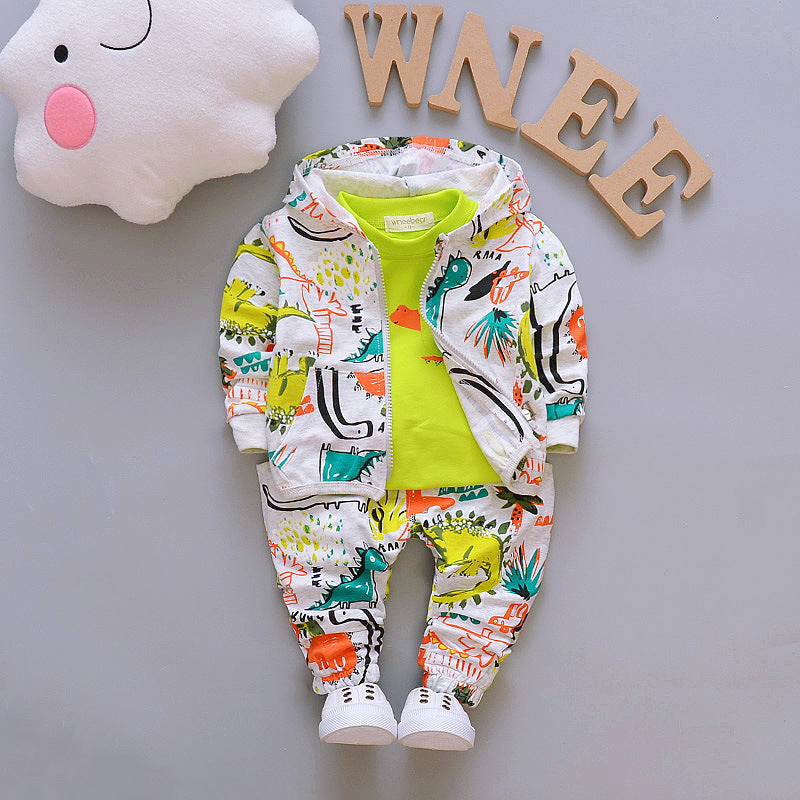 Kids Baby Cotton Denim Jacket Outfit Set Zipper Shirt