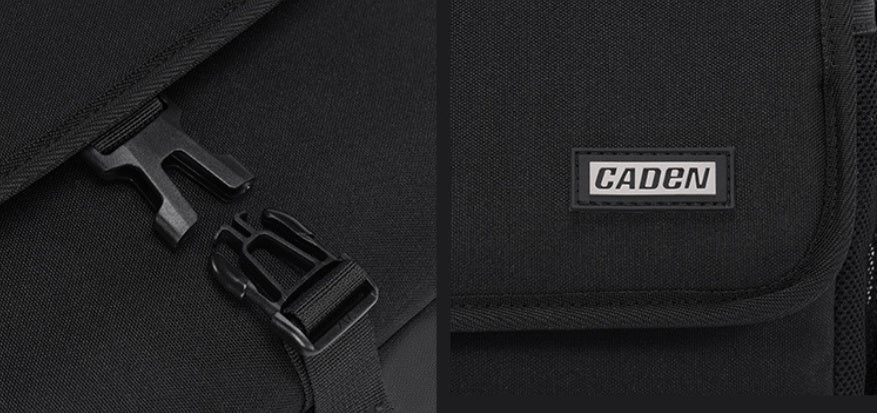 Unisex Slim Waterproof Camera Bag In Polyester Solid Gray